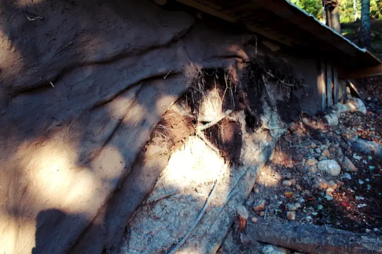 Completed wall section